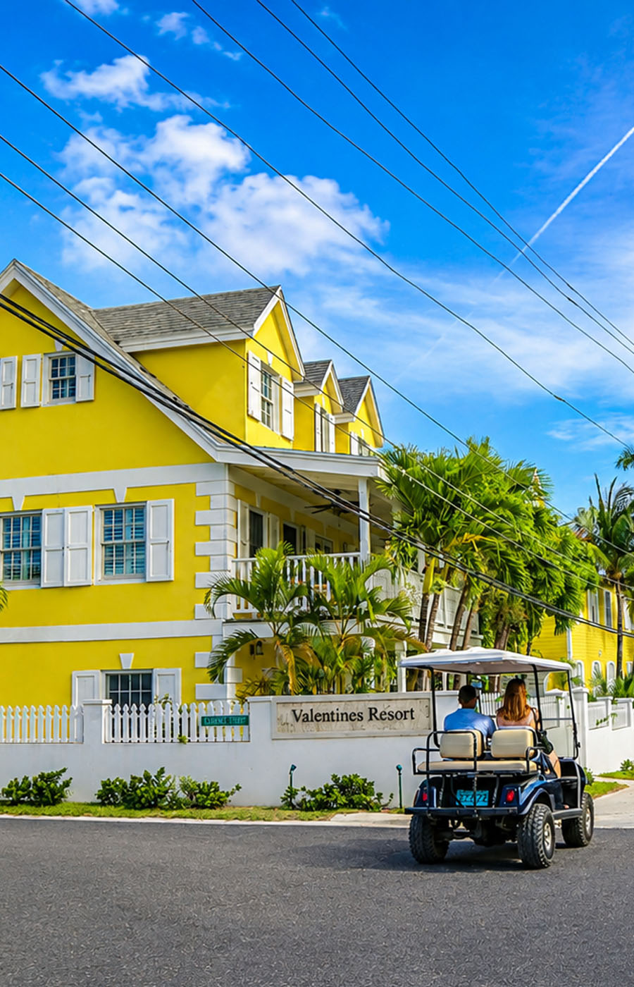 Colourful historic cottages in Dunmore Town Harbour Island
